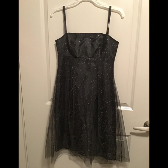 👗 Classy Formal Black ✨Sparkling Dress Size 5/6 - Picture 1 of 4